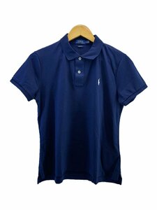 POLO RALPH LAUREN◆ポロシャツ/L/コットン/NVY/無地