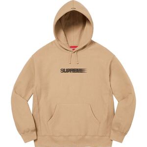 【新品未使用】 23SS 新作 新品 Supreme シュプリーム MOTION LOGO HOODED SWEATSHIRT モーションロゴ フーディー スウェットパーカーTAN