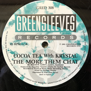 12インチ COCOA TEA WITH KRYSTAL / THE MORE THEM CHAT