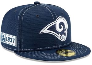 【7】 限定 100周年記念モデル NEWERA ニューエラ LA ラムズ RAMS ロサンゼルス 59Fifty キャップ 帽子 NFL アメフト USA正規品 Current