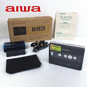 1208【ジャンク】 AIWA アイワ ステレオカセットレコーダー ポータブル HS-PX770