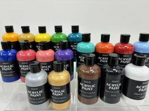 S63G アクリル 絵具 18色 カラー絵具 ACRYLIC PAINT 240ml Shuttle Art 箱あり 文房具 画材 色彩 アート 絵画 詰め合わせ セット 絵の具