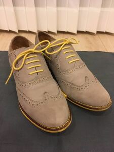 COLE HAAN ウィングチップ ドレスシューズ 革靴 スウェード 6 1/2 コールハーン