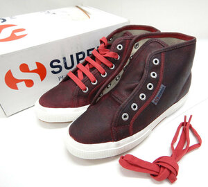 未使用 SUPERGA スペルガ 2095 SUEU スニーカー FB1707 サイズ6 1/2 赤 レッド シューズ 23.5くらい