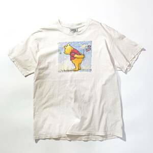 90s クラシックプー プーさん プリントt Tシャツ tee ビンテージ アメリカ製 usa old XL Disney ディズニー アート 80s pooh 半袖 シングル