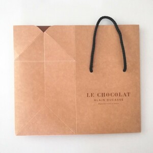 Le.Chocolat ルショコラアランデュカスショッパーショップ箱 紙箱　ラッピング包装　ギフトプレゼント贈り物