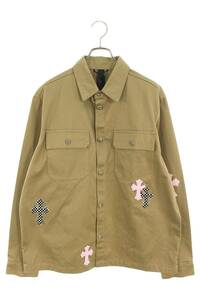 クロムハーツ Chrome Hearts WORK DOG サイズ:XL クロスパッチ付きワークドッグ長袖シャツ 中古 GZ11