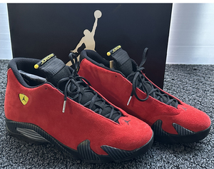 ナイキ エア ジョーダン 14 レトロ CHALLENGE RED FERRARI ・NIKE AIR JORDAN 14 RETRO FERRARI 654459-670・サイズ US 12・30cm 