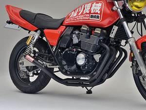 ■ワルツ機械曲マフラー■XJR400　ブラックインナータイプ　【送料無料】15059