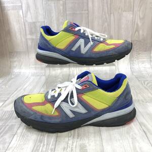 KZH637★new balance : USA製 M990SZ5 日本未発売モデル★29.5★青/イエロー系 ニューバランス