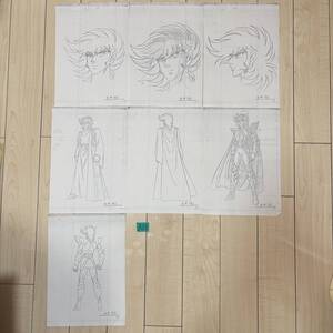 管A22 聖闘士星矢 原画（下書き原画コピー) セット ロキ 当時物・貴重な品！！SAINT SEIYA