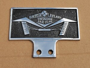 BRITISH LEYLAND SWINDON CAR CLUB カーバッジ　 カーバッジ 　カーバッヂ 　英国車　　クラシックミニ　 ローバーミニ　　BMCミニ