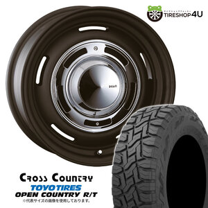 4本セット クリムソン クロスカントリー CROSSCOUNTRY 17x7.0J 10/108/114.3 +38 MB TOYO トーヨー オープンカントリー R/T 225/60R17 BL