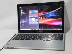 FULL HD タッチパネル★ Core i7 SVT最上位 ☆VAIO☆Win 10 pro《爆速仕様 》Bluetooth★メモリ8G/SSD480(新品)/WiFi/Cam/DVD/office2019