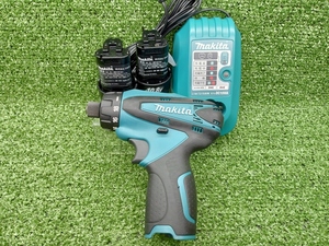 中古 makita マキタ 10.8V 充電式ドライバドリル バッテリー2個 充電器 DF030DWX