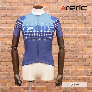 ★RERIC ( レリック ) 〓半袖サイクルジャージ メッシュ ドット柄〓L 青 新品 日本製 定価14,300円（税込）