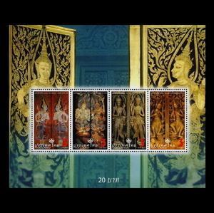 ■タイ切手　2008年　守護神 / ガーディアンエンジェル　4種シート