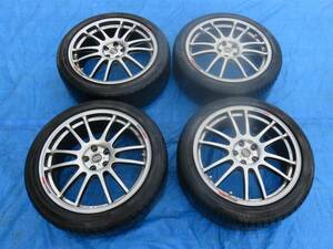 LA0578 エンケイ/ENKEI GTC01 18インチホイールx7.5J/+48 5H/PCD100 /トーヨータイヤ4本セット 215/45R18　BL5/BP5 レガシィ インプレッサ