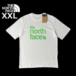 売切り【正規新品】THE NORTH FACE◆S/S COORD TEE 半袖 Tシャツ US限定 コットン100% 男女兼用 ホワイト コットン(XXL)白 緑 180902-18