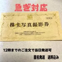 お急ぎ可★スタジオアリス 株主優待券1枚 ★匿名発送　送料込み