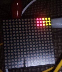 16X16マトリックス　LED　2色(赤、緑) 40mmX40mm　複数個出品.