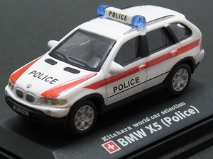 ★★★日曜夜★ルース★BMW X5 (POLICE)★KITAHARA WORLD CAR SELECTION★EUROPE POLICE CAR EDITION★CARARAMA★HONGWELL★1/72