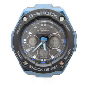 T1245☆CASIO G-SHOCK デジアナ G-STEEL タフソーラー マルチバンド6 GST-W300G【5524】GST-W300G-1A2JF カシオ Gショック 中古品【時計】