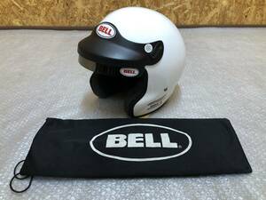 ☆美品☆ BELL ベル MAG-4 RACER SERIES 4輪用 ヘルメット 白 ホワイト ラリー MAG4 マグ4 ジェットヘルメット ジムカーナ ダートラ