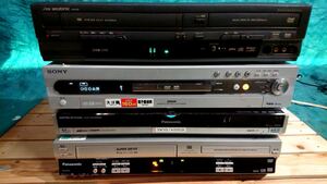 DVDレコーダーなど4台まとめて★DXアンテナ DXR160V★SONY RDR-HX8★Panasonic DMR-XW30★Panasonic NV-VP70★デジタルチューナー