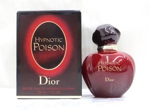 ◎K81745:Christian Dior クリスチャンディオール HYPNOTIC POISON ヒプノティックプワゾン オードトワレ 30ml 残量約8割 箱付 中古