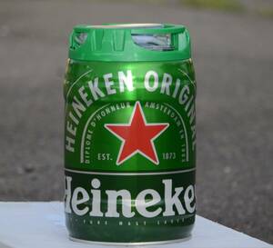 ハイネケン 樽 5L ケグ Heineken ビール 家庭用 自宅で飲める ビールサーバー内蔵 設備不要 バーベキュー 少しヘコミあり