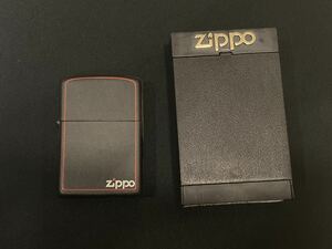 【1円スタート】ZIPPO オイルライター ジッポー ジッポ 喫煙具 Zippo シンプル ブラック 赤ライン