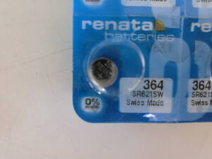 在庫限り◎☆1個☆レナタ電池SR621SW(364)使用推奨10-2026追加有B◎送料85円◎