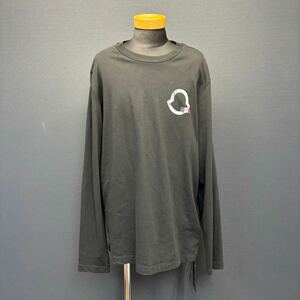 MONCLER LOGO L/S TEE モンクレール ロゴ ロングスリーブ Tシャツ size L ブラック 美品 長袖 C-SCOM-22-63932