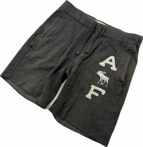 Abercrombie&Fitch ☆ アバクロンビー＆フィッチ グレー スウェット ショートパンツ ハーフパンツ M 春夏 アメカジ ストリート■Ja7884