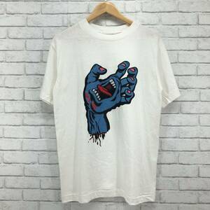 ◎224【1円～】SANTA CRUZ サンタクルーズ Screaming Hand Tee Vintage ヴィンテージ ホワイト Mサイズ