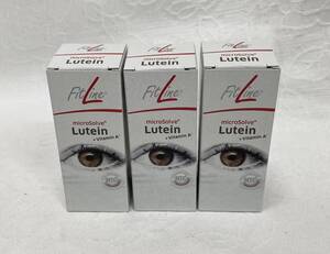 ○未開封 フィットライン ルテイン 30ml×3個セット サプリメント ドイツサプリ 期限2025年10月 Fit Line Lutein ビタミンA micro solve　