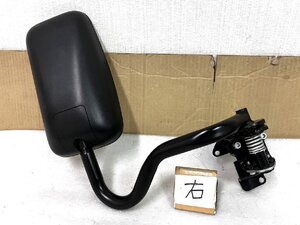 右ドアミラー　エルフ　塗り無し黒　NKR88　NKR15N　手動　801665