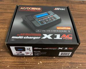 【美品】 HITEC ハイテック multi charger マルチチャージャー X1 AC PLUS ラジコン パーツ AC/DC両対応 充電器 充放電器