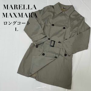 MARELLA MAXMARA ロングコート サイズL コート トレンチコート トレンチ カジュアル ライナー