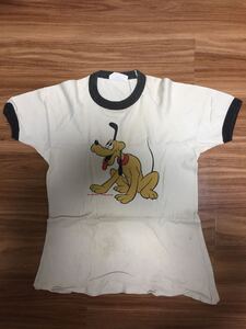 プルートTシャツ　検)アメカジ　ビンテージ ディズニー ミッキー