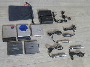 SONY WALKMAN MZ-E900×2台 / SONY MZ-E520 / SHARP MD-ST50-A / SHARP MD-DS9-N / 計5台 まとめ売り リモコン付き 追加画像有り