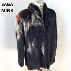 SAGA MINK サガミンク ファーコート ミドル丈 高級 婦人 大きいサイズ