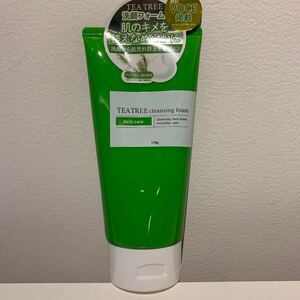 新品未使用品　定価1400円税抜　TEA TREE クレンジングフォーム　ダブルクレンジングTT メイク落とし　洗顔料　130g 日本製