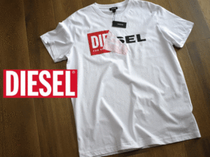 1円スタート!【新品】(メンズXL) DIESEL ディーゼル 高級 カジュアル Tシャツ 半袖 コットン カジュアル 男女兼用 K670