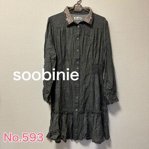 送料無料 匿名配送 soobinie シャツチュニックワンピース