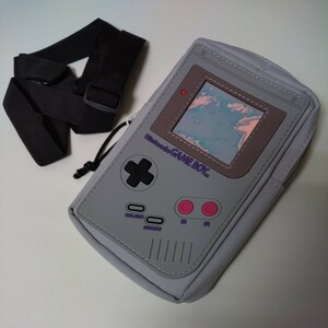 未使用品 Nintendo GAME BOY ショルダーバッグ 肩掛けカバン サコッシュ 任天堂 初代ゲームボーイ 本体デザイン ライトグレー ザラ ZARA 鞄