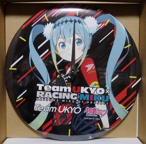 即決■缶バッジ時計 レーシングミク TeamUKYO応援Ver.　新品