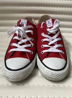 良品　converse コンバース　スニーカー　赤　23