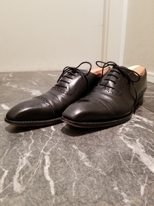 MEERMIN メルミン◆メンズ◆27.5cm~28.0cm◆ストレートチップ◆黒 ブラック◆革靴◆ドレスシューズ ビジネスシューズ◆中古